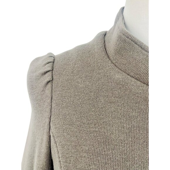 Y2K Free People Olive Green Brown Ruffle Military Jacket Steampunk Boho Academia - Picture 3 of 16